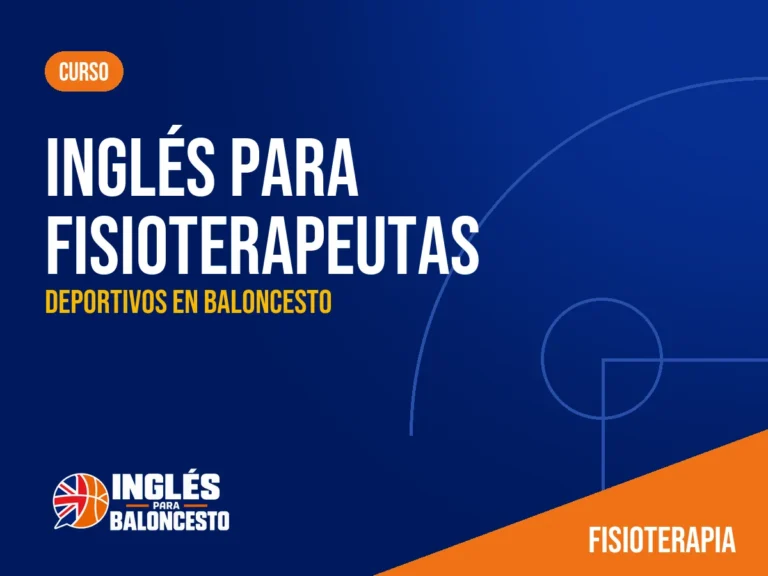 Portada: Inglés para fisioterapeutas deportivos en baloncesto