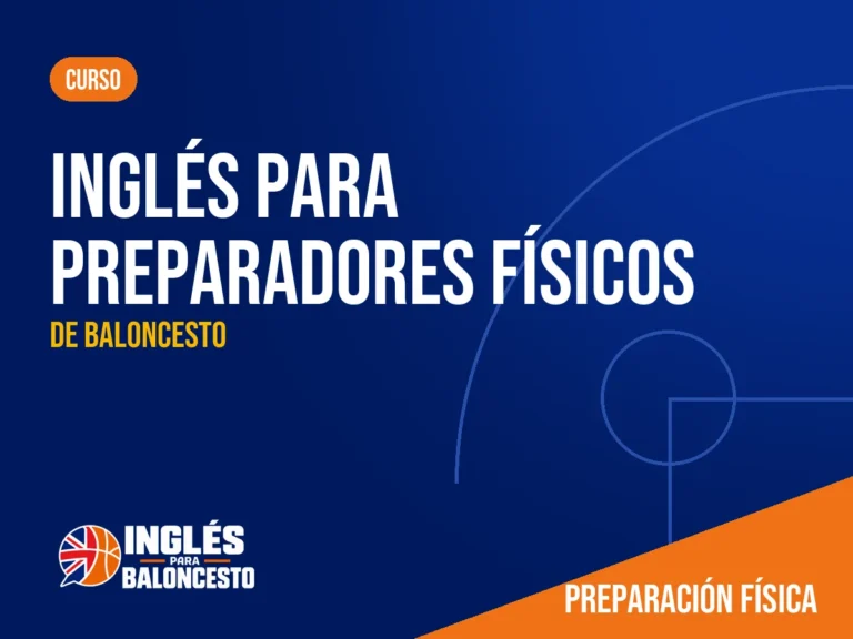 Portada: Inglés para preparadores físicos de baloncesto